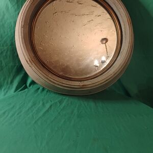 Vintage Oval Rustic Metal Frame Mirror